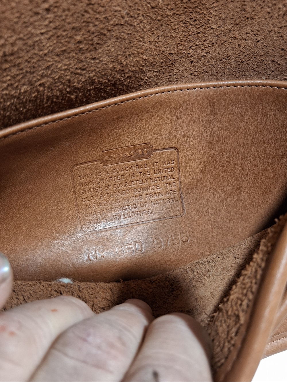 Vintage Coach All Leather  Pocket Purse - Picture 11 of 11